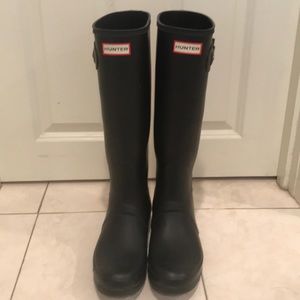 Hunter Original Tall Matte Black Rain Boots